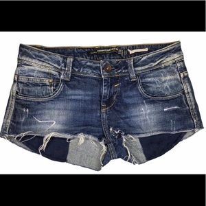 Zara Denim Rules by TRF cut off denim shorts 6